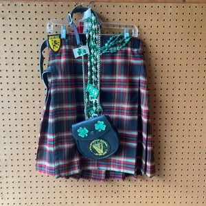 Men’s Sport Kilt with leather Bag